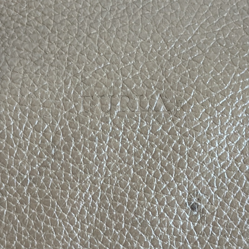 Furla Tan Leather Tote Convertible Bucket Bag - Picture 5 of 12